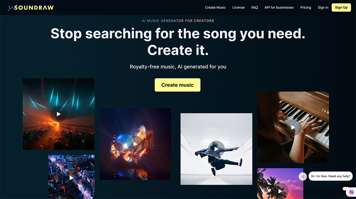 SoundRaw: An AI music generator for creators to easily create copyright-free music