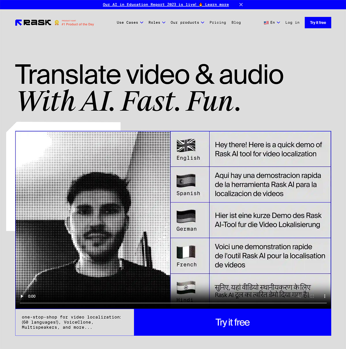 Rask Ai Video Translation And Dubbing Tool AI Artificial Rask Ai Video Translation And Dubbing Tool AI Artificial