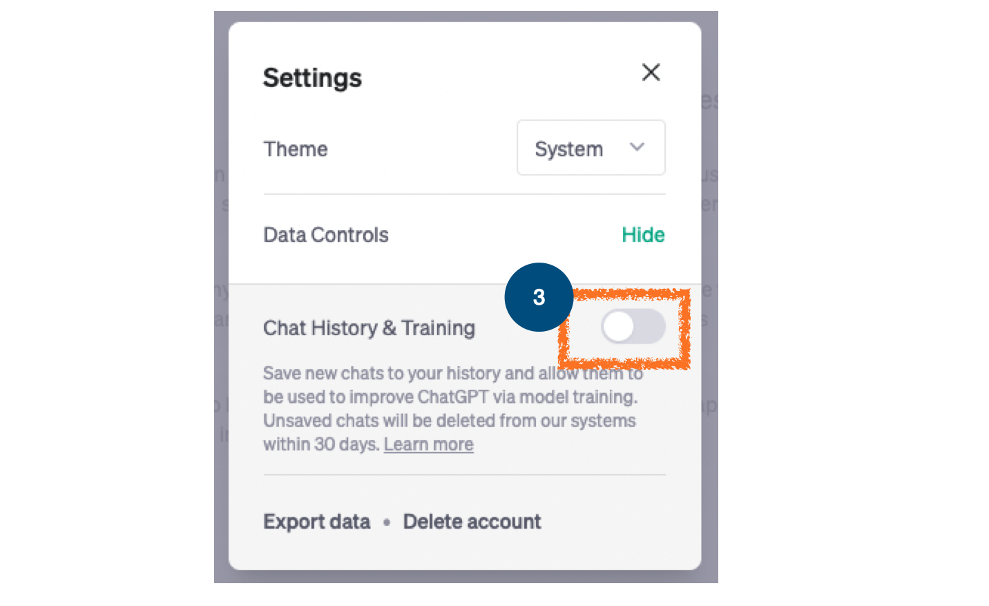 超简单!备份 ChatGPT 对话纪录并快速查找、关闭聊天记录功能