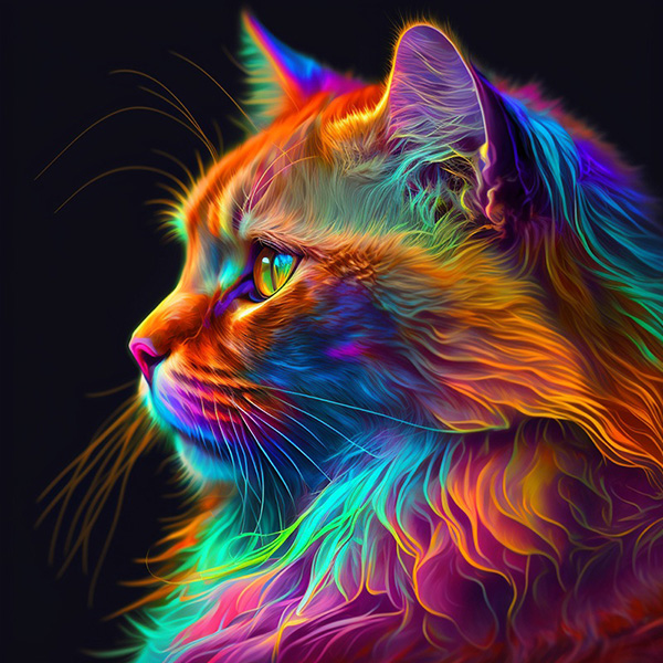 MJ_Dayglow_Cat Explore Prompting-Prompt