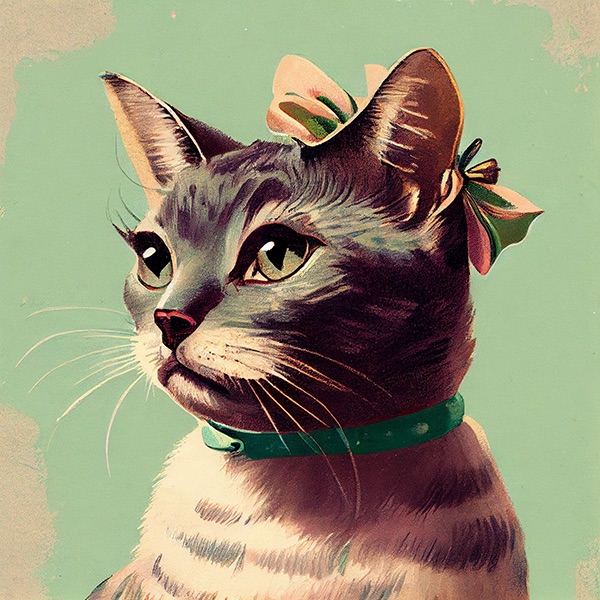 MJ_cat_1950 Explore Prompting-Prompt