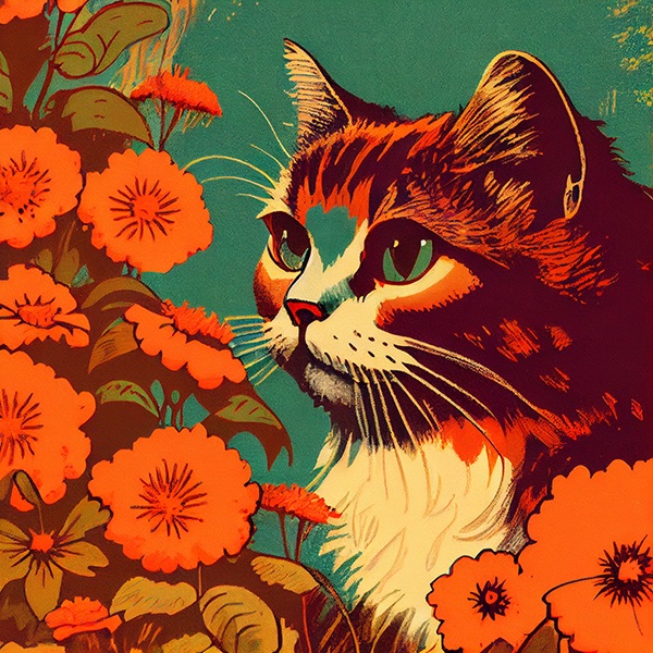 MJ_cat_1970 Explore Prompting-Prompt