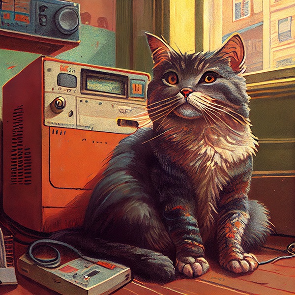 MJ_cat_1990 Explore Prompting-Prompt