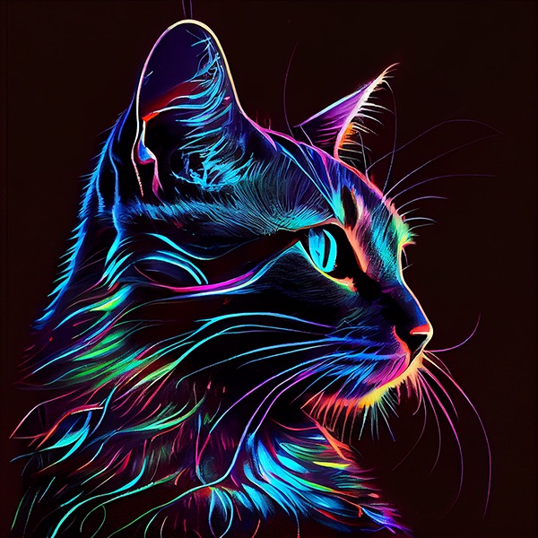 MJ_cat_blacklight Explore Prompting-Prompt