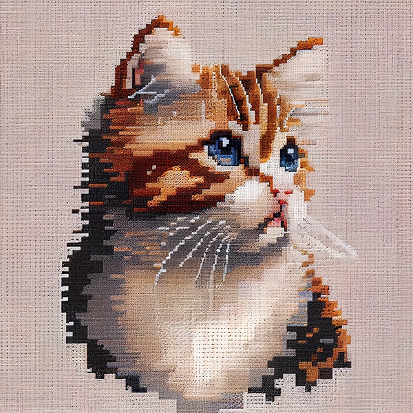 MJ_cat_crossStitch Explore Prompting-Prompt