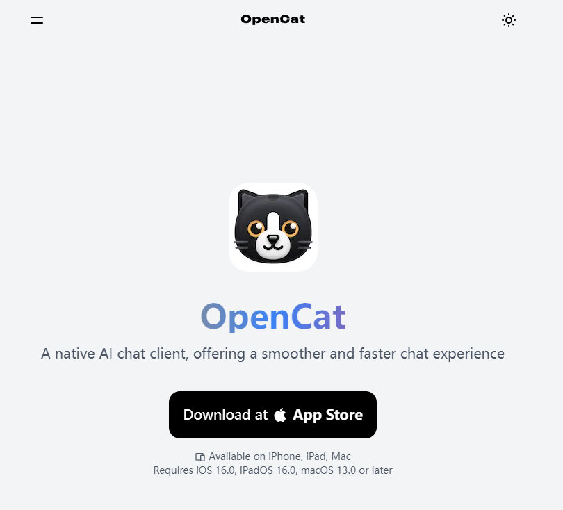 OpenCat: AI chat tool based on ChatGPT