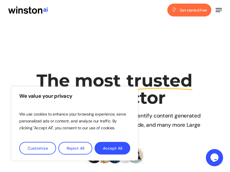 Winston AI: Claims to be the most suitable AI content detector for education
