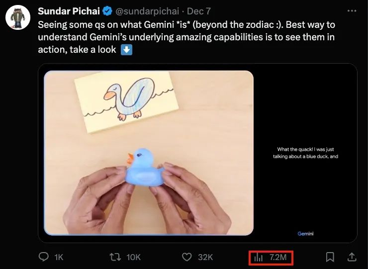 2023120813475170560 The most powerful artificial intelligence has failed! Google admits that the large model Gemini is fake: the video has editing elements