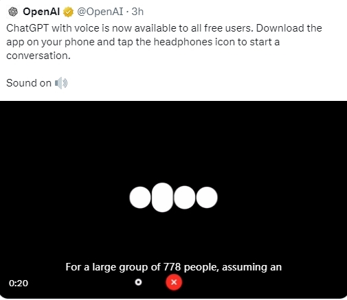Free! ChatGPT voice function is now fully available