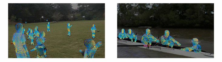 640 AI generates skeletal animation Vid2DensePose in one click