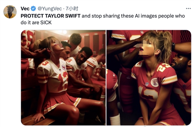 AI-generated "indecent photos" of Taylor Swift went viral and received tens of millions of views