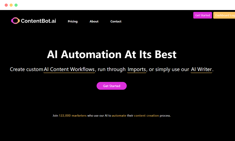ContentBot.ai: Artificial Intelligence-based AI Writing Assistant Tool