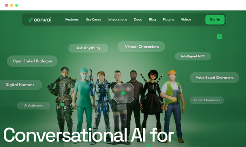 Convai: A conversational AI platform that makes virtual game characters smarter