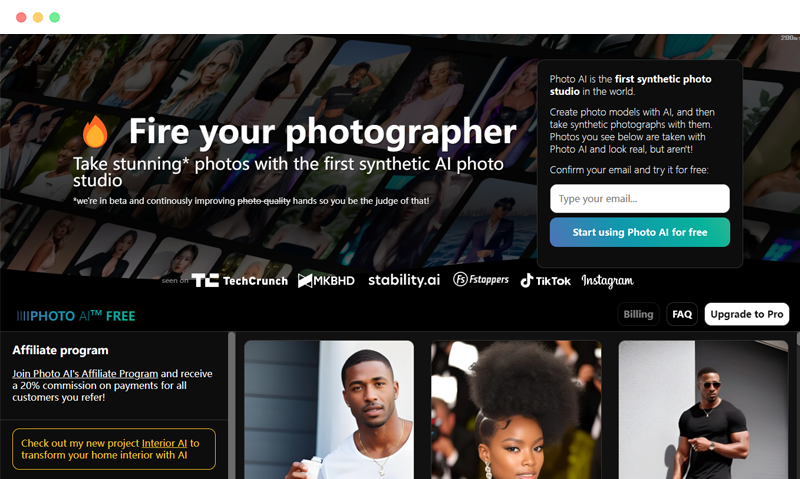 photoai.io: 基于人工智能的AI模特虚拟产品摄影工具