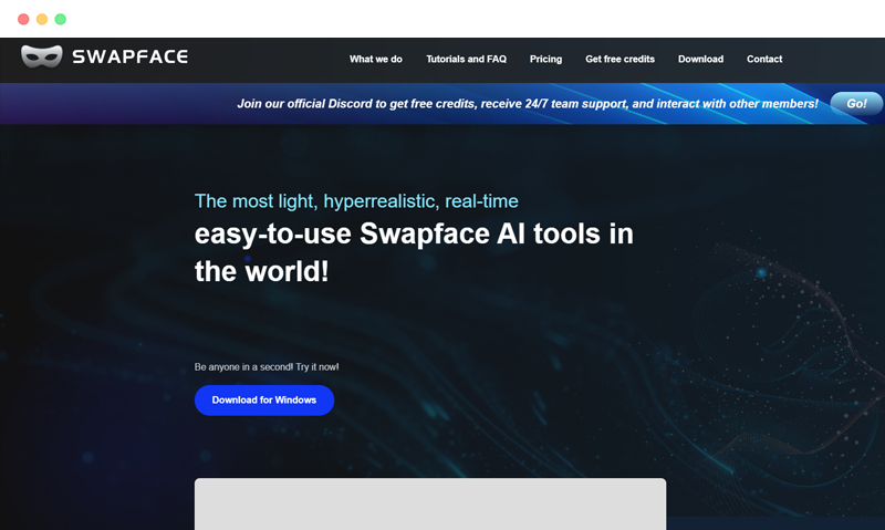 Swapface: Free live video AI face-changing tool software