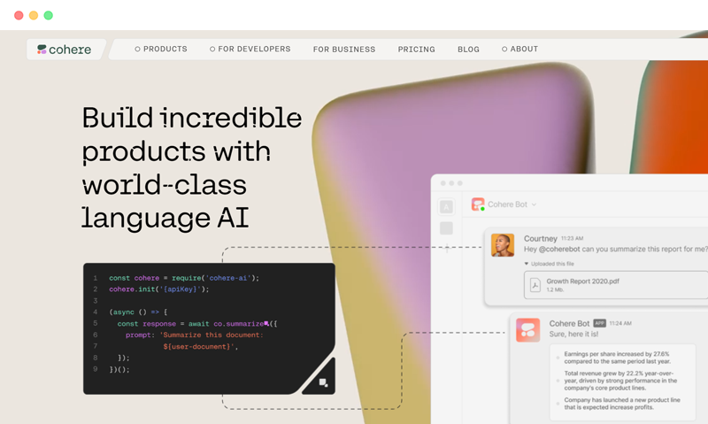 Cohere AI: 基于人工智能的AI自然语音合成平台