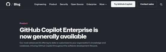 The era of ChatGPT programming has arrived, and GitHub Copilot Enterprise is officially released!