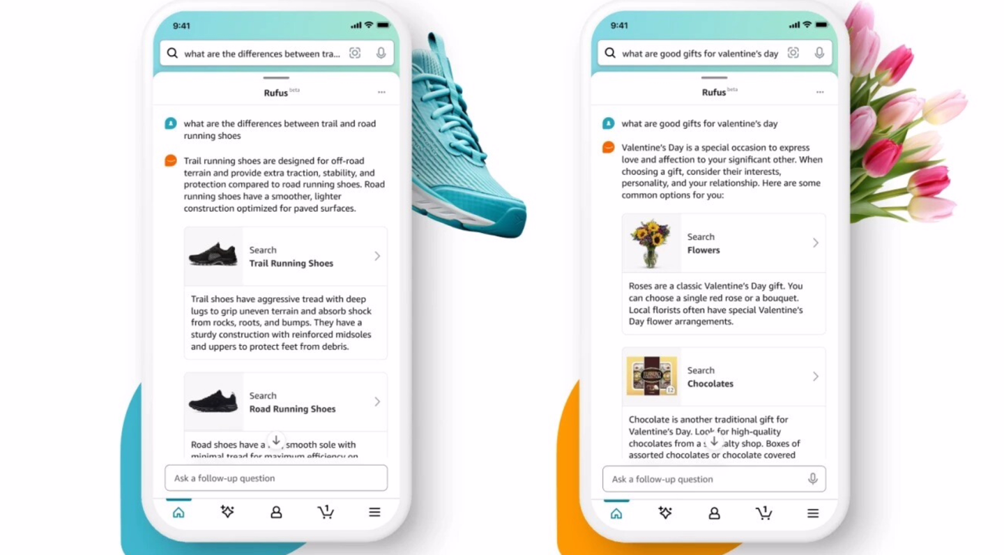 26eec103-c888-4d14-8368-ee7c5975f556 Amazon launches AI shopping assistant Rufus, which can answer product information, make suggestions, etc.