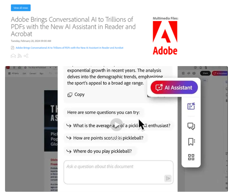 Adobe launches ChatGPT-like AI Assistant and integrates it into PDF