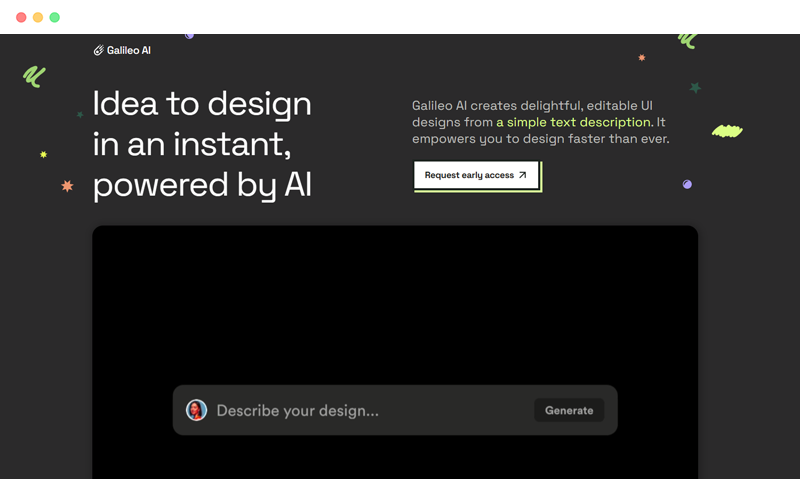 usegalileo.ai: 基于人工智能的AI界面UI设计工具