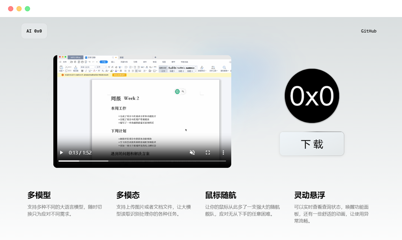 AI0x0: An AI-generated desktop assistant application based on artificial intelligence