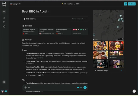 Smart search engine Perplexity integrates Yelp data to provide restaurant recommendations