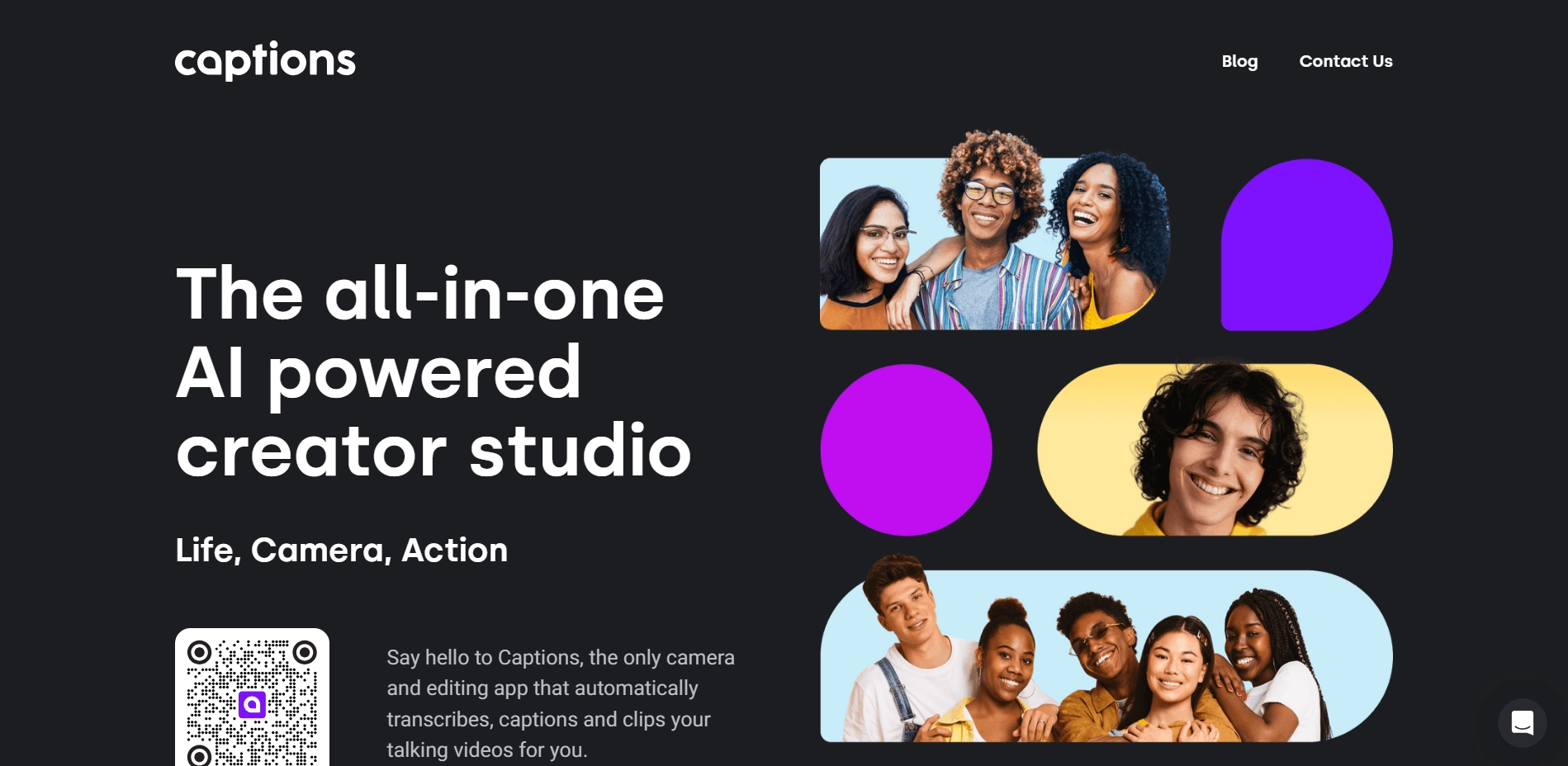 Captions: An AI video editing tool that automatically transcribes and generates subtitles