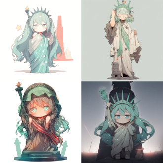 Midjourney 应用场景10：Midjourney动漫人物设计