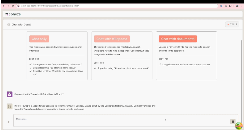 Cohere releases developer toolkit to accelerate enterprise generative AI application development