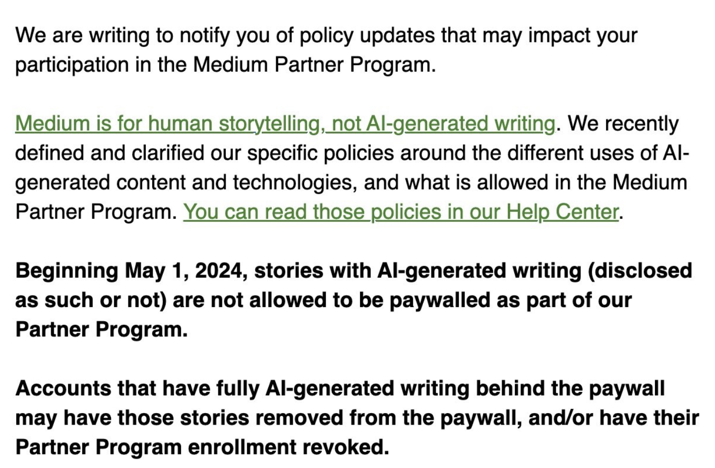 Overseas writing platform Medium will ban paid articles generated entirely by AI from May