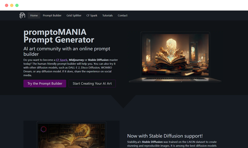 PromptoMANIA: AI drawing prompt word generator tool