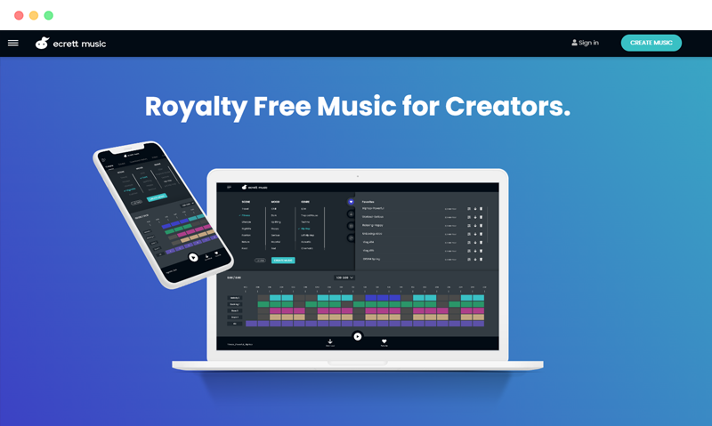 Ecrett Music: AI music composition software