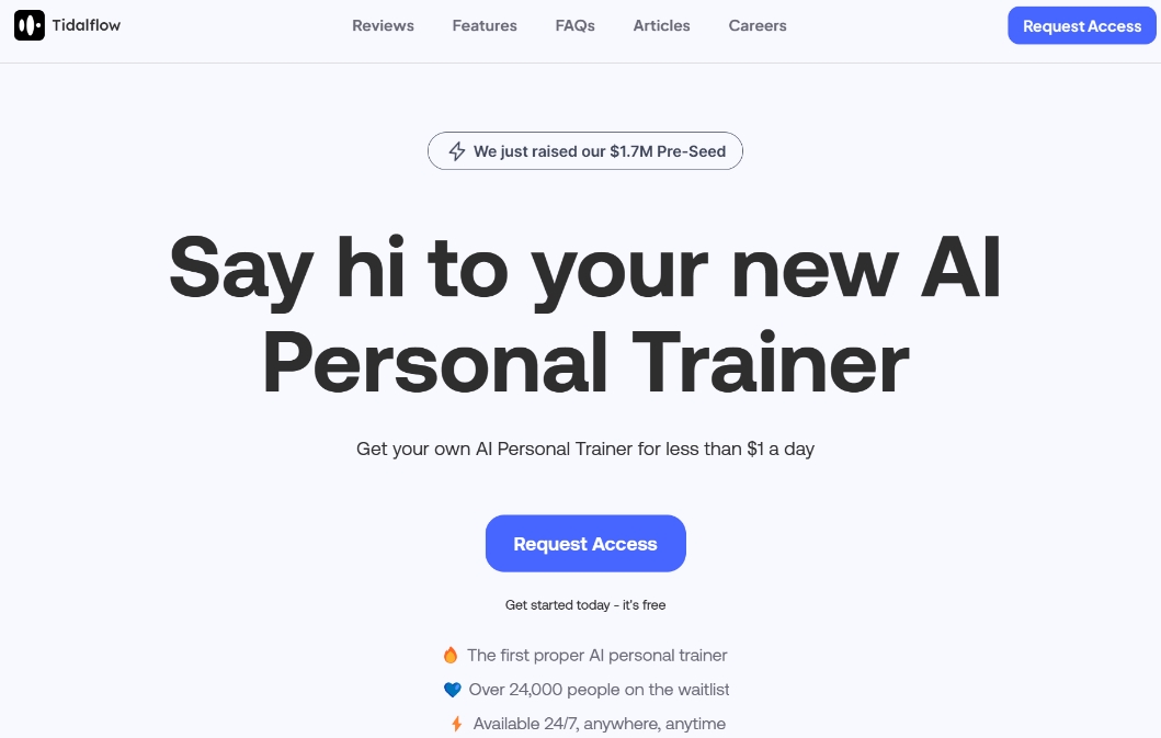 Tidalflow: An AI-powered personal fitness coach app