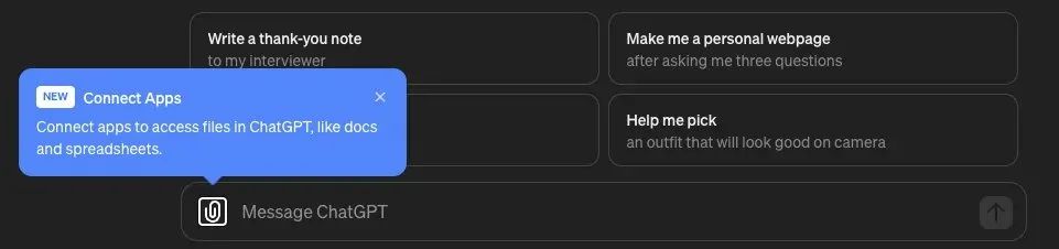 ChatGPT launches new feature: You can directly select OneDrive and other network disk files when chatting
