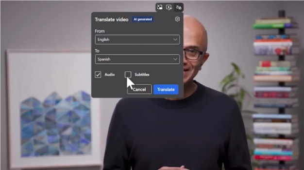 Microsoft Edge will use AI to translate the YouTube videos you watch in real time