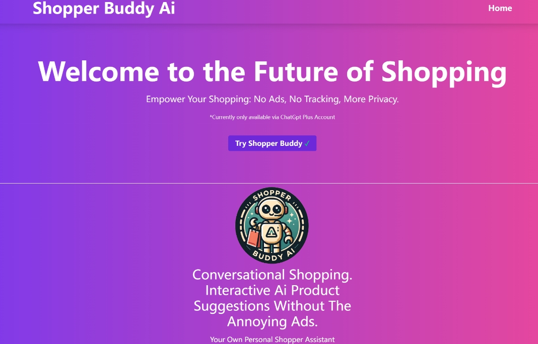 Shopping Buddy: A free AI shopping assistant that provides personalized recommendations and instant Q&A, making shopping more convenient and enjoyable