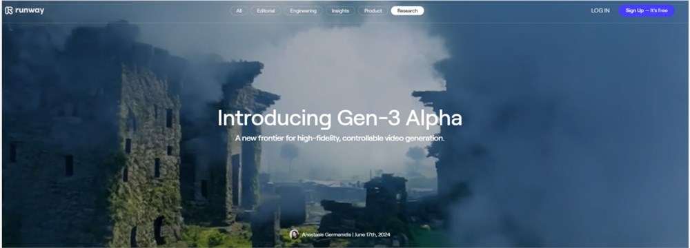 2024061808480739062 Runway正式发布全新Gen3模型,AI视频的王,它回来了。