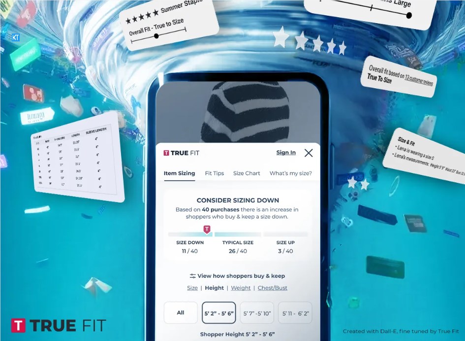 True Fit uses generative AI to help online shoppers find clothes that fit