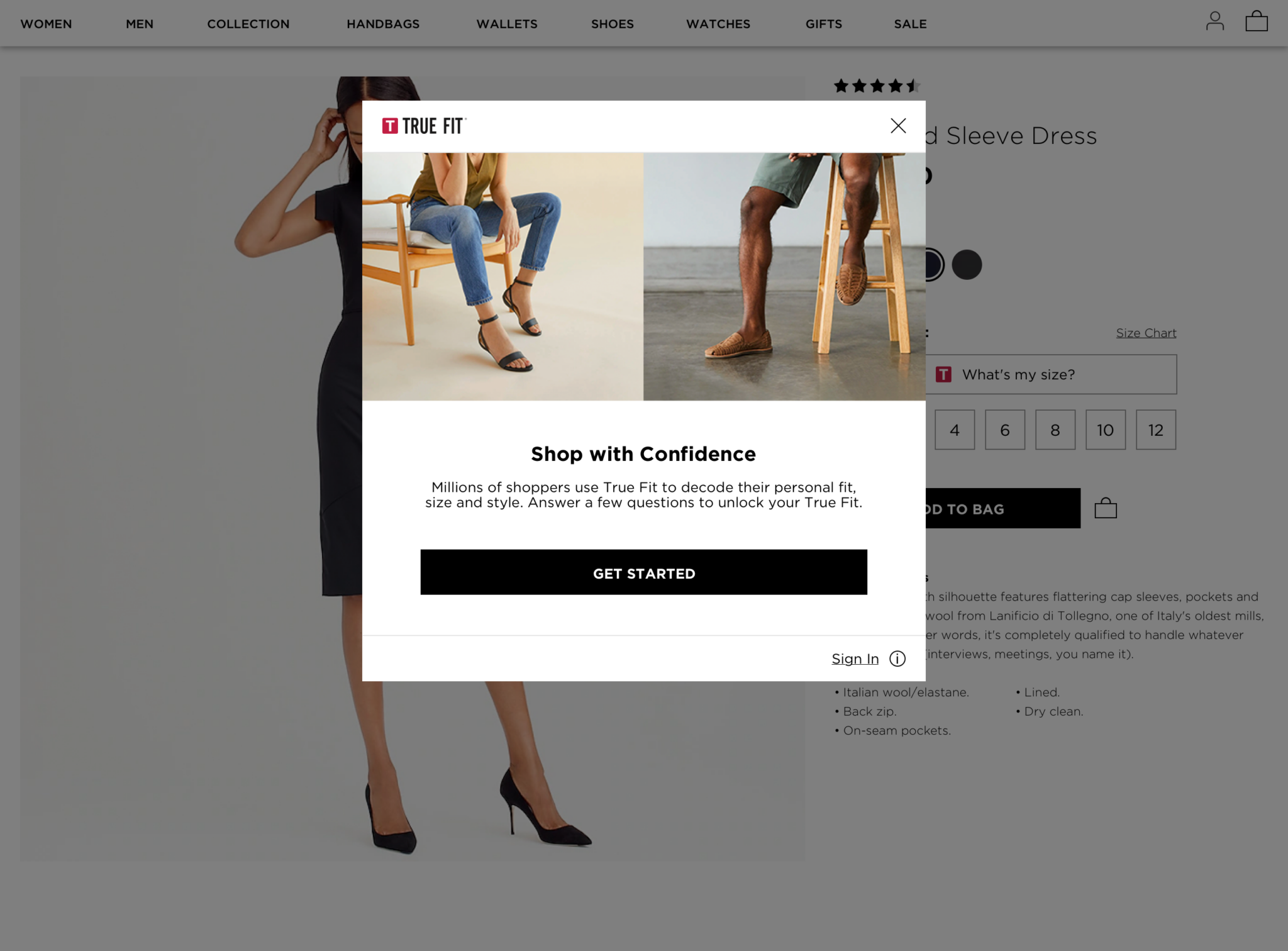 True Fit: Use AI to help you choose the best-fitting clothing and provide your shoppers with items they will love