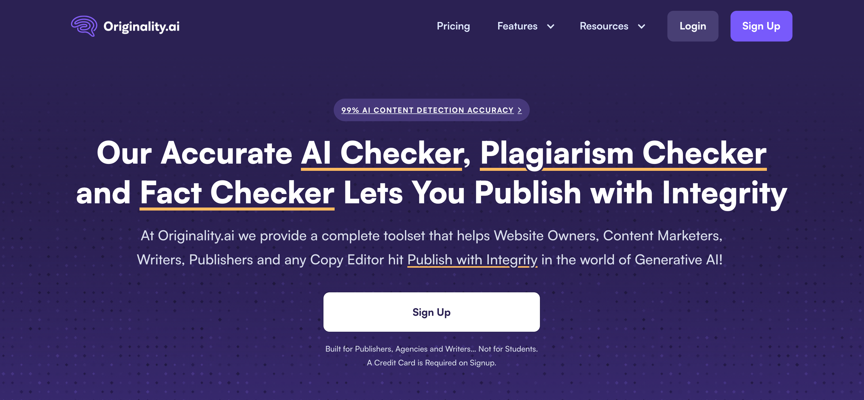 Originality AI: Originality and AI content detection tool, claiming to be the most accurate AI content detection tool on the market