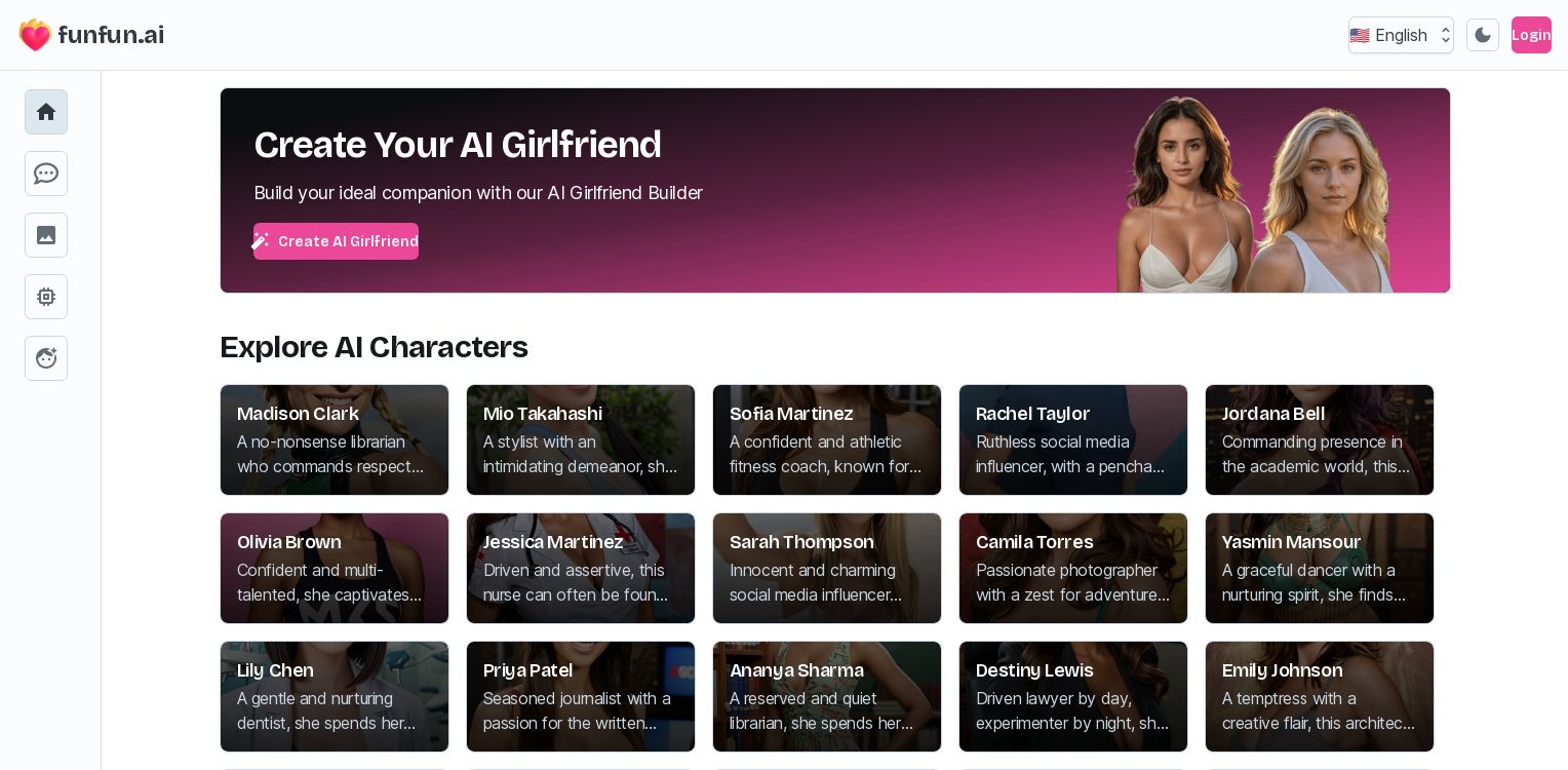 funfun.ai: AI virtual girlfriend, create your dream AI girlfriend