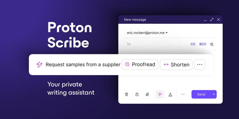 Proton launches AI email writing assistant that can run locally or on the server