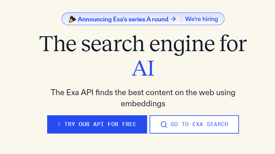 Exa AI: Google in the AI field, the real AI search engine is here!