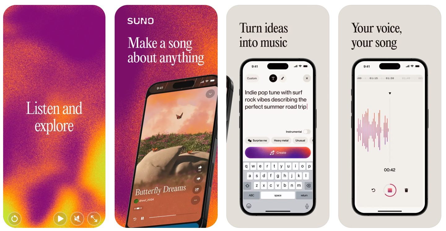 Suno, the music chat app, releases iOS version: generates 10 songs for free every day, starting at $10 per month