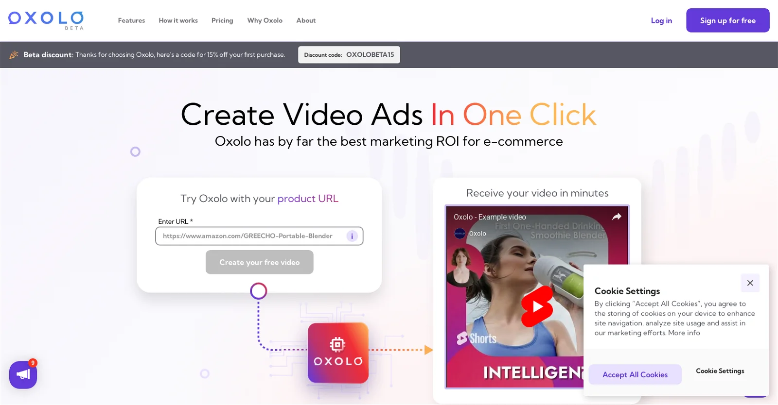Oxolo: One-click AI video generation, a cross-border AI tool designed for e-commerce companies