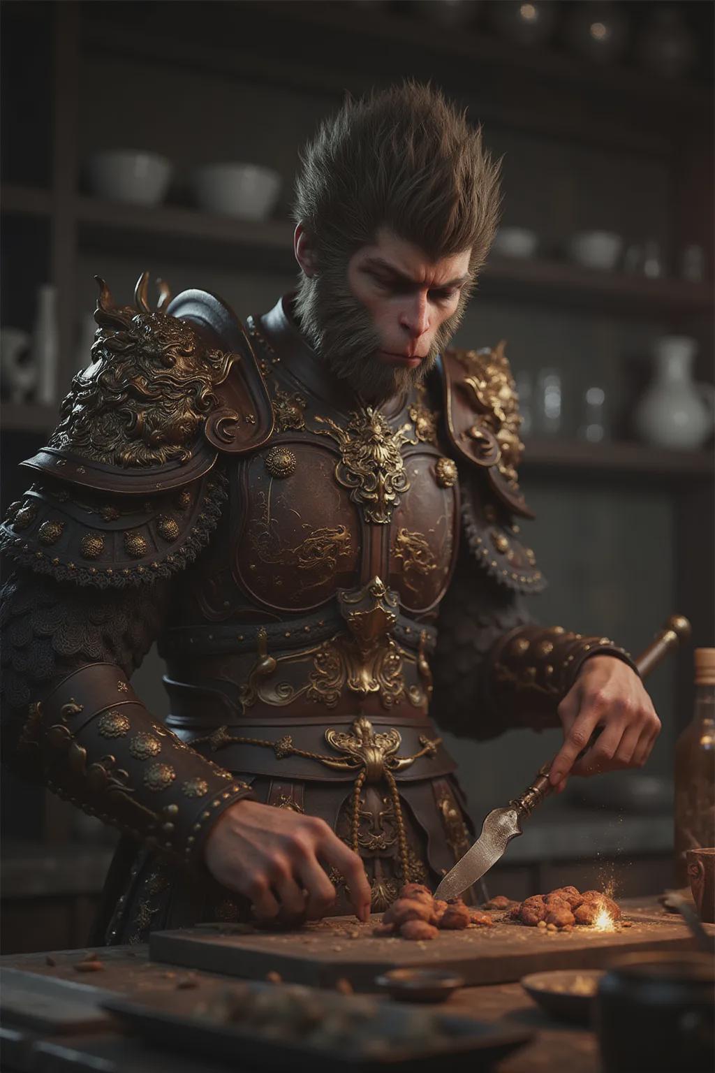 11c1bc1bj00sinfpg003od000sg016om When Black Goku meets AI painting, AI painting field shares FLUX1-hyper-realistic Black Goku loar model