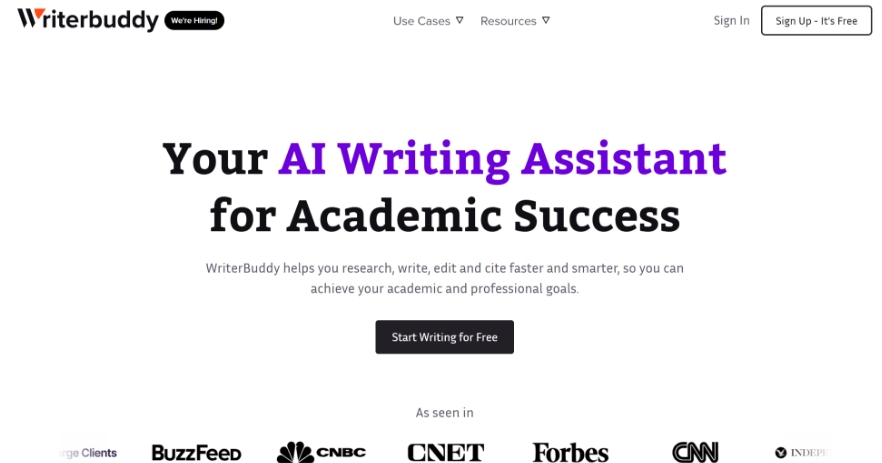 WriterBuddy: An AI writing assistant designed for all kinds of writers