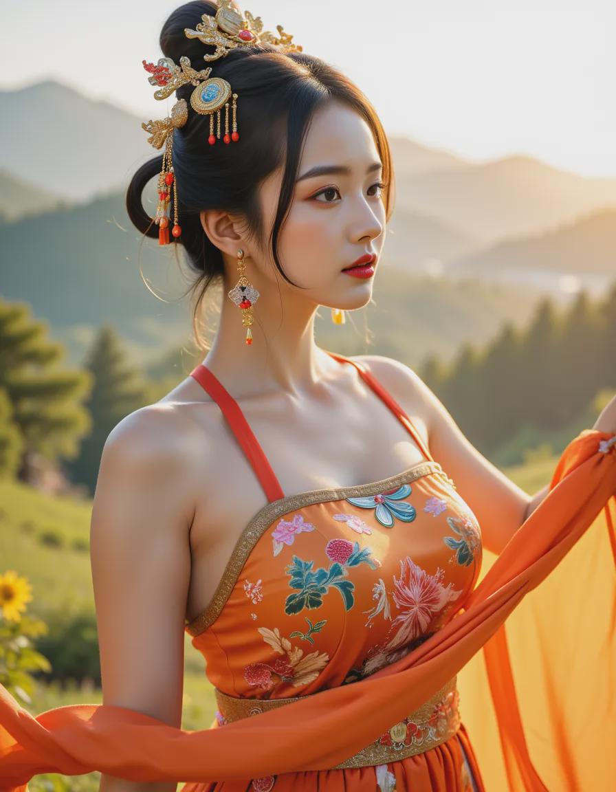 Using AI painting tools ComfyUI and Flux LORA model, it is easy to generate real-life photos with no obvious AI face traces and tend to oriental aesthetics