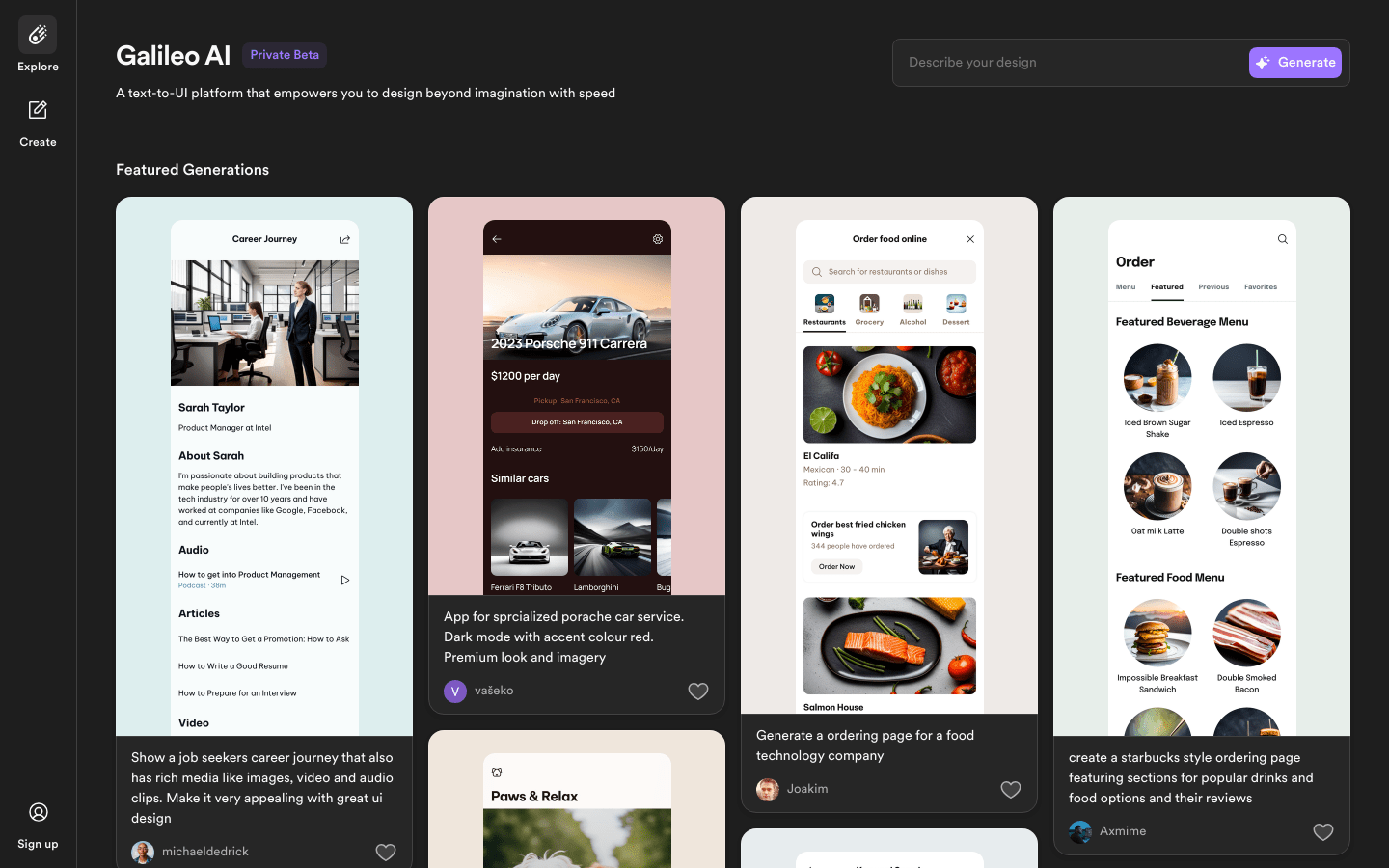 202401100820564728 Galileo AI: A UI design AI tool website that makes interface design easy
