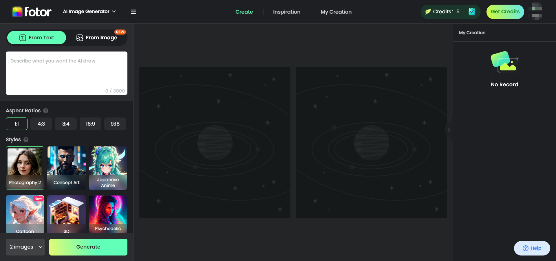 Fotor：免费在线AI图片生成工具，在线图片美化和拼图